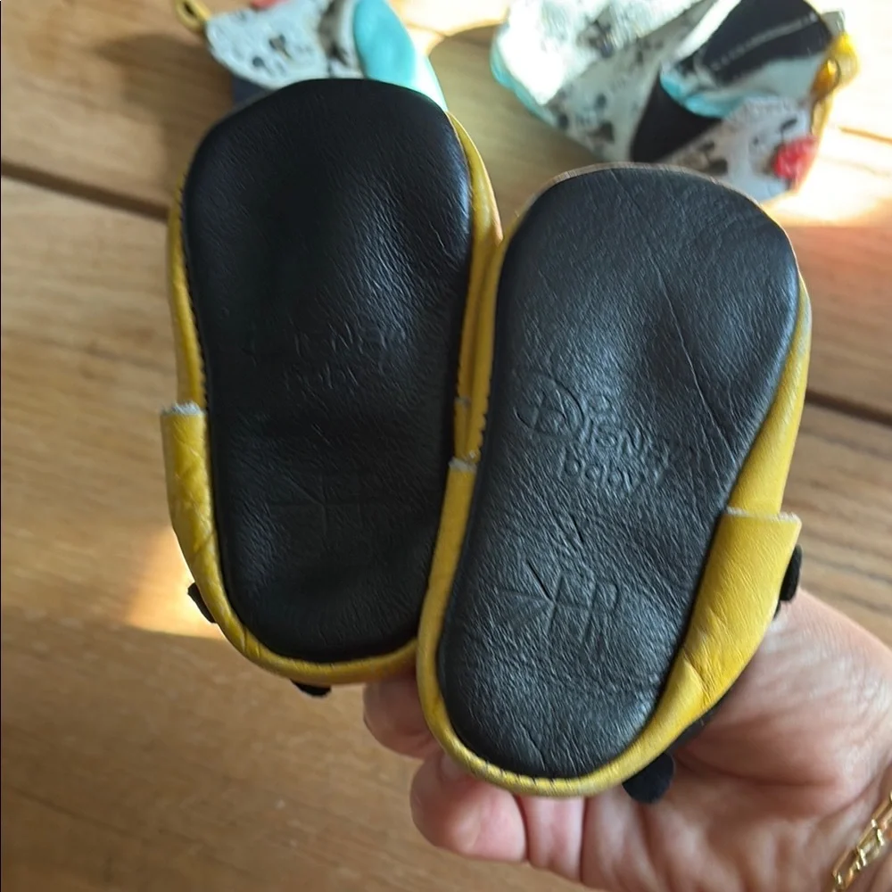 Freshly Picked Disney Mickey Mouse Moccasins (2 pairs) Size 3
